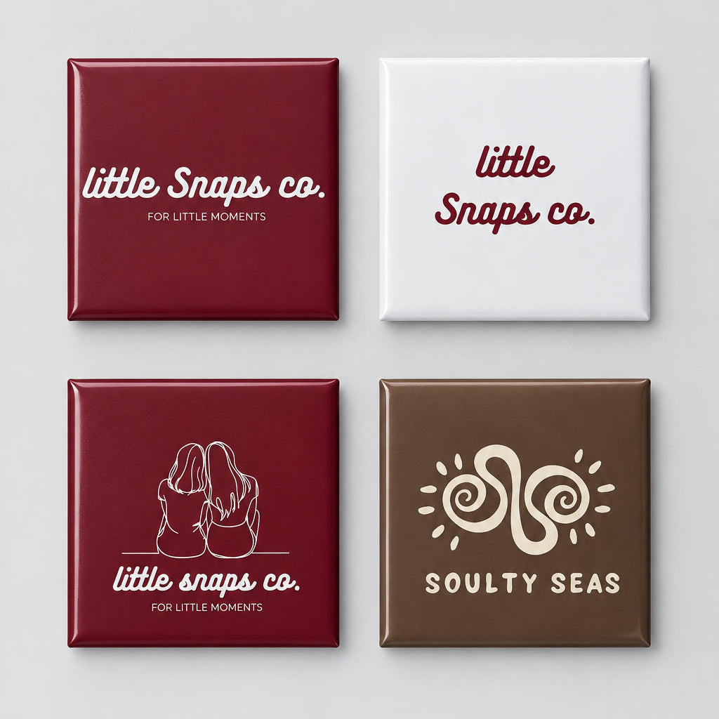 Custom Business Logo Magnets – Little Snaps co | Custom Magnets