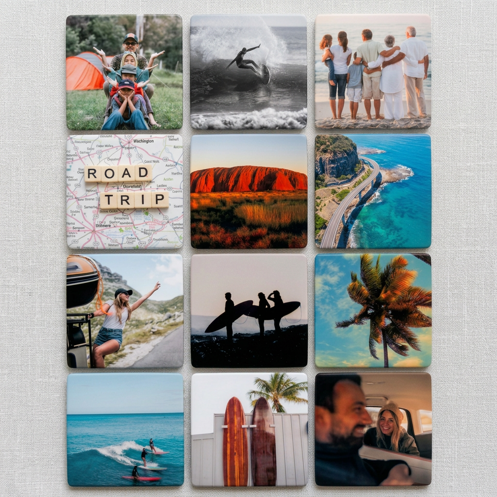 Custom Square Photo Magnet